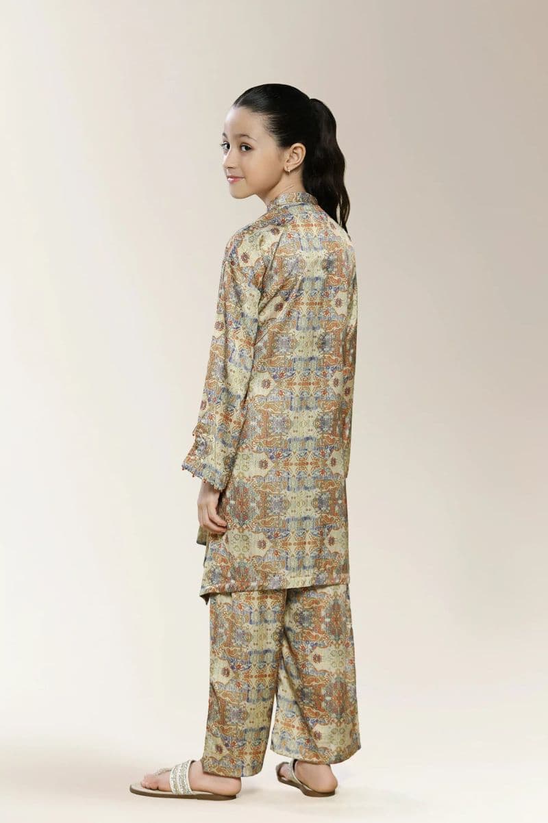 Printed Beige Girls 2PC thumbnail
