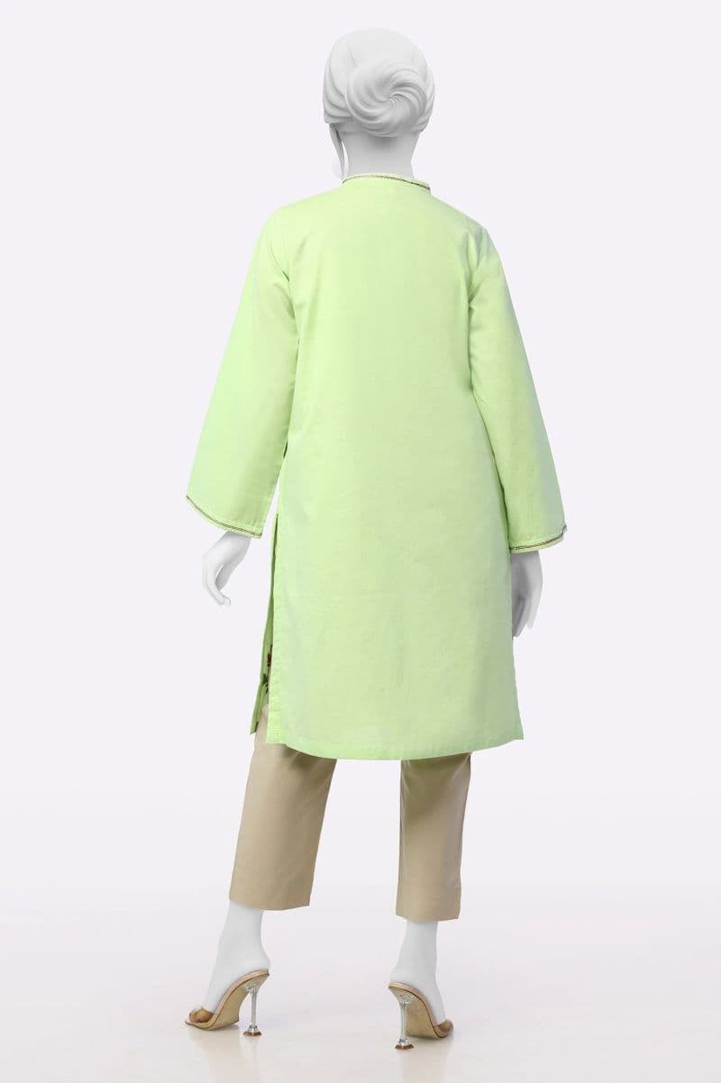 Green Embroidered Kurti