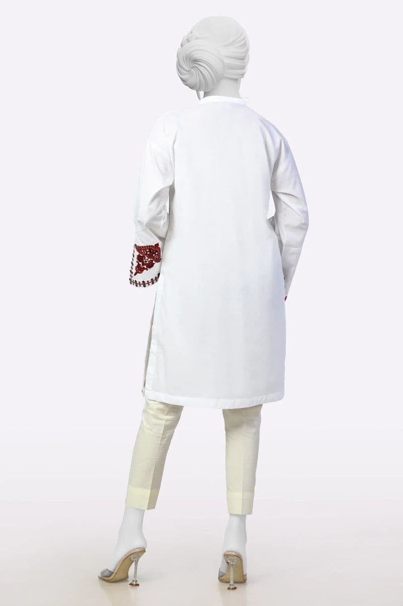 White Embroidered Kurti