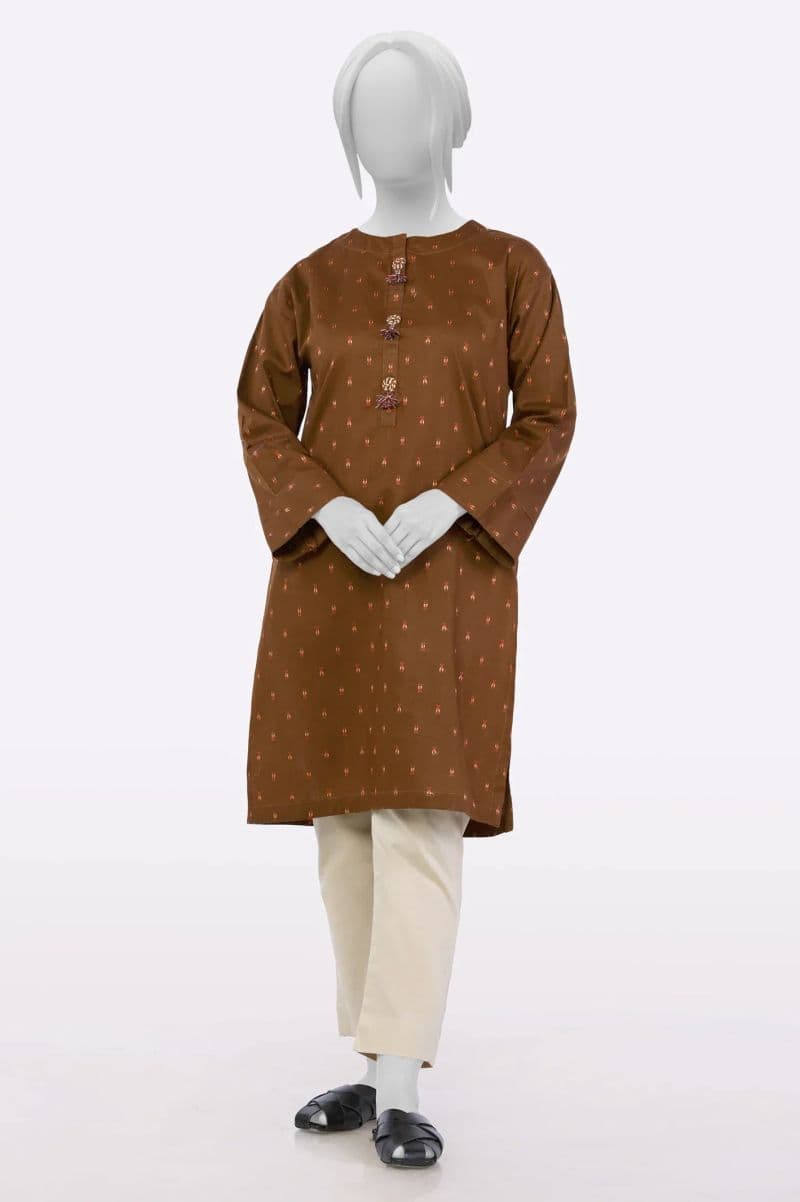 Brown Stylized Ready To Wear Kurti thumbnail
