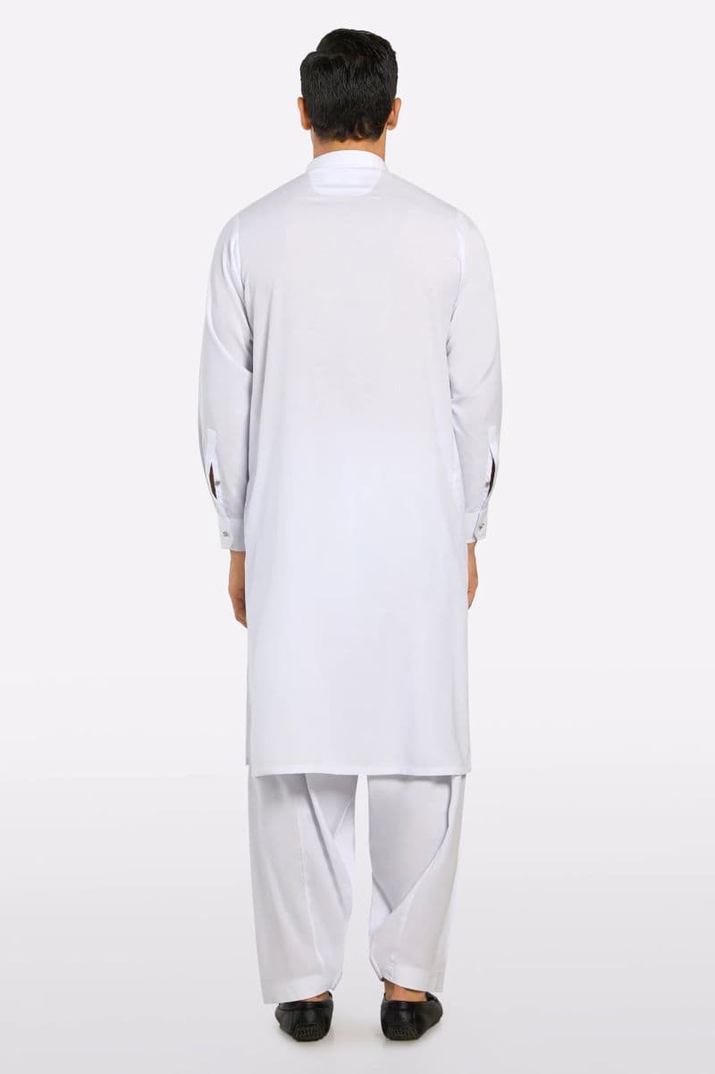 White Wash & Wear Shalwar Kameez