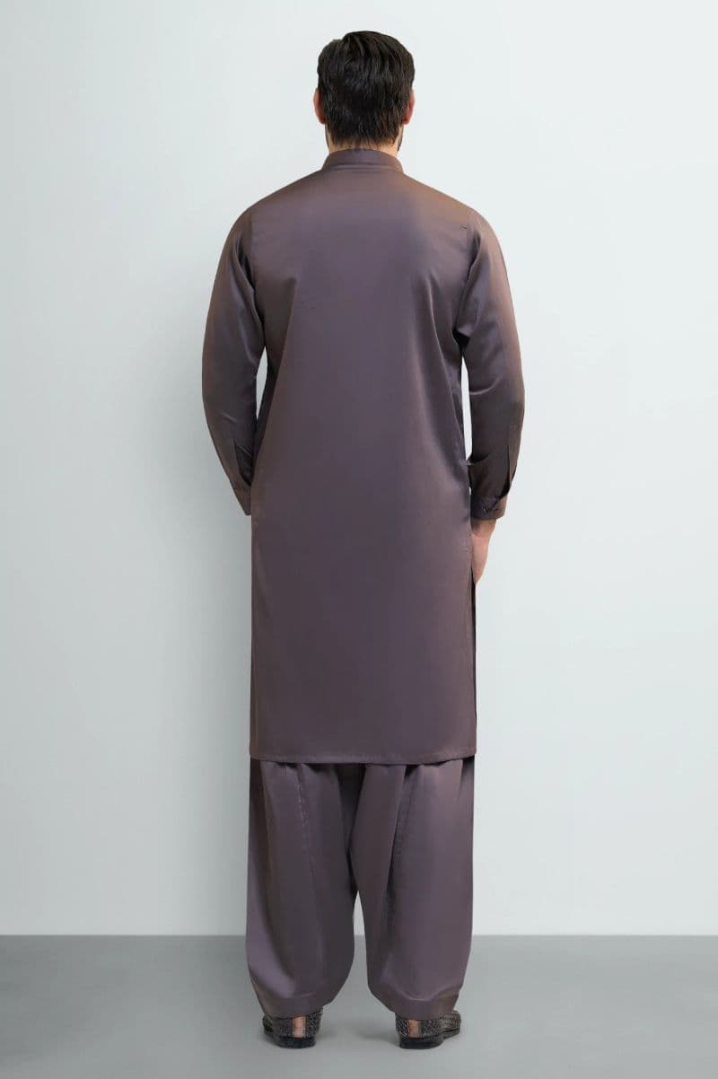 Coffee Brown Cotton Shalwar Kameez