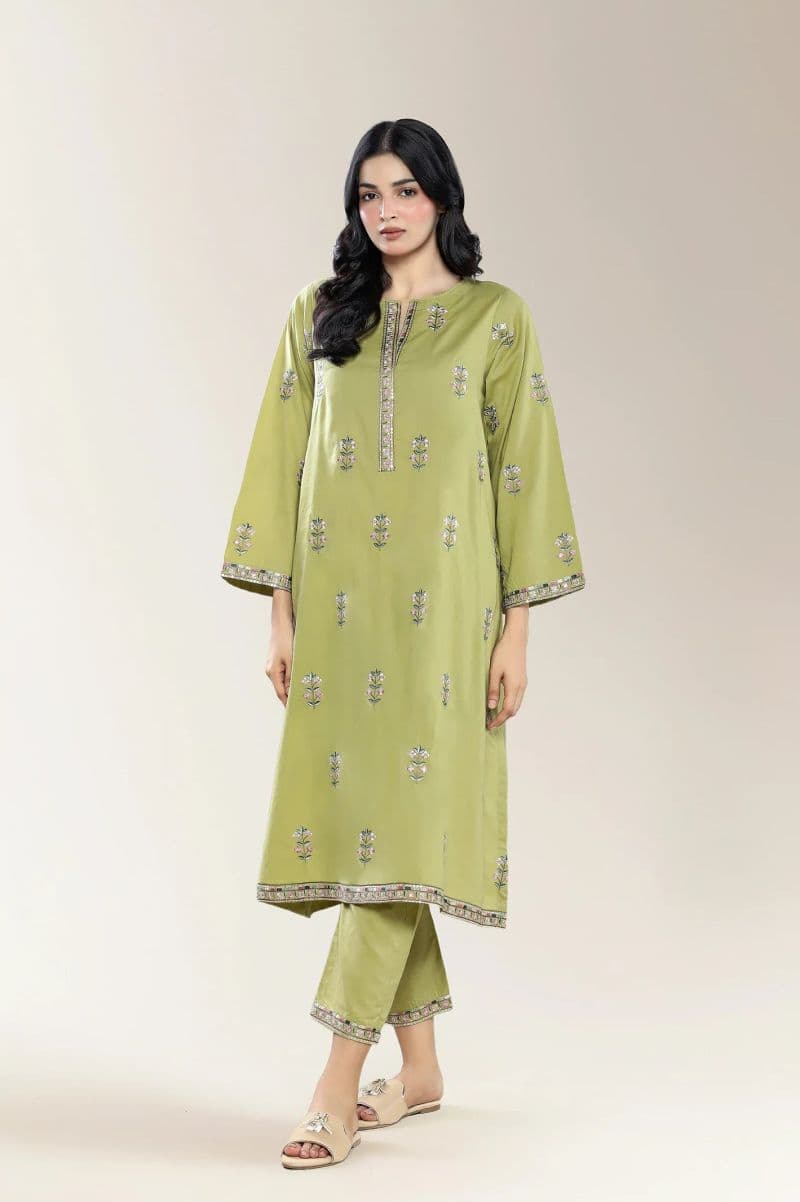 Embroidered Olive 2PC thumbnail