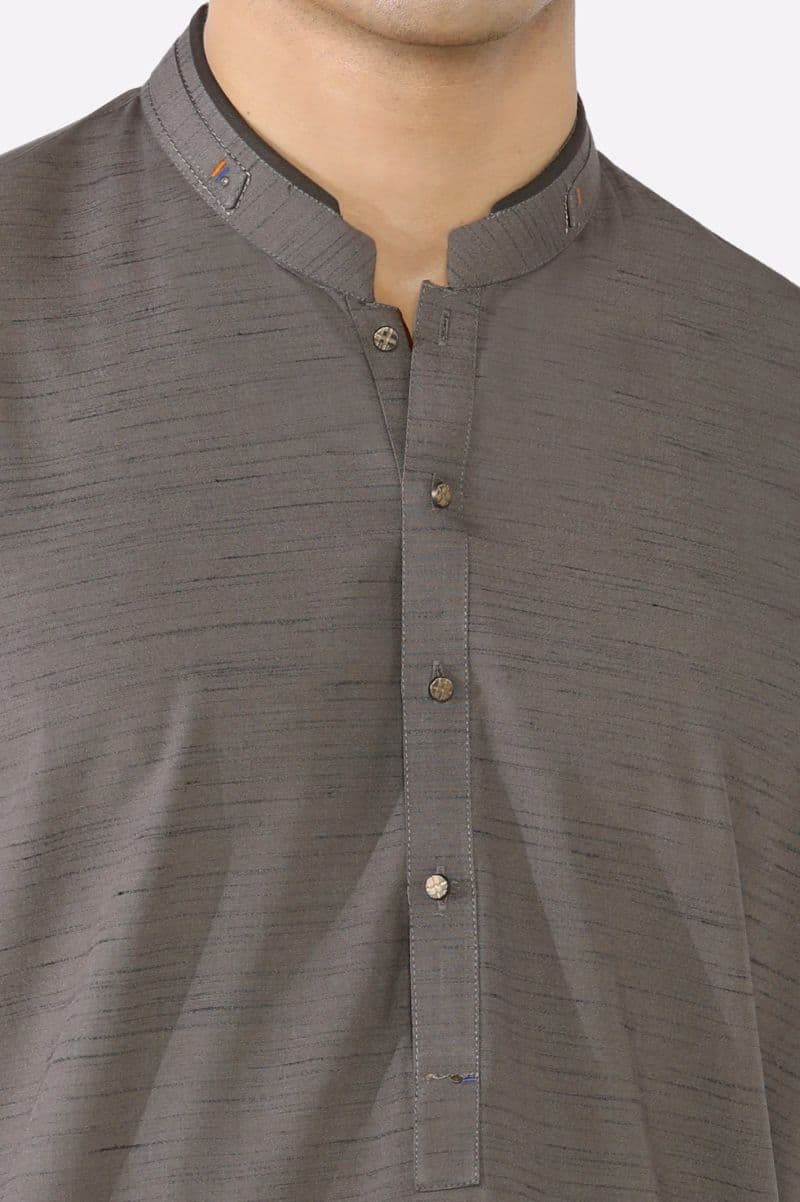 Light Brown Wash & Wear Kurta Pajama