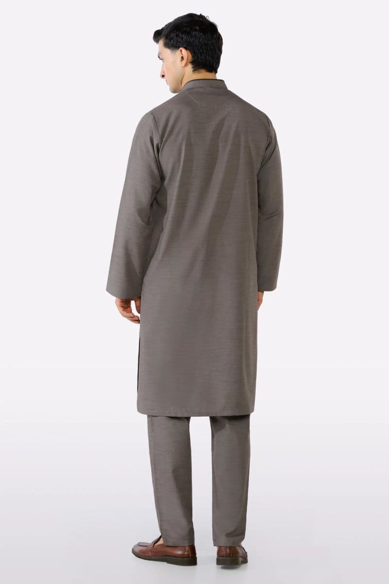 Light Brown Wash & Wear Kurta Pajama