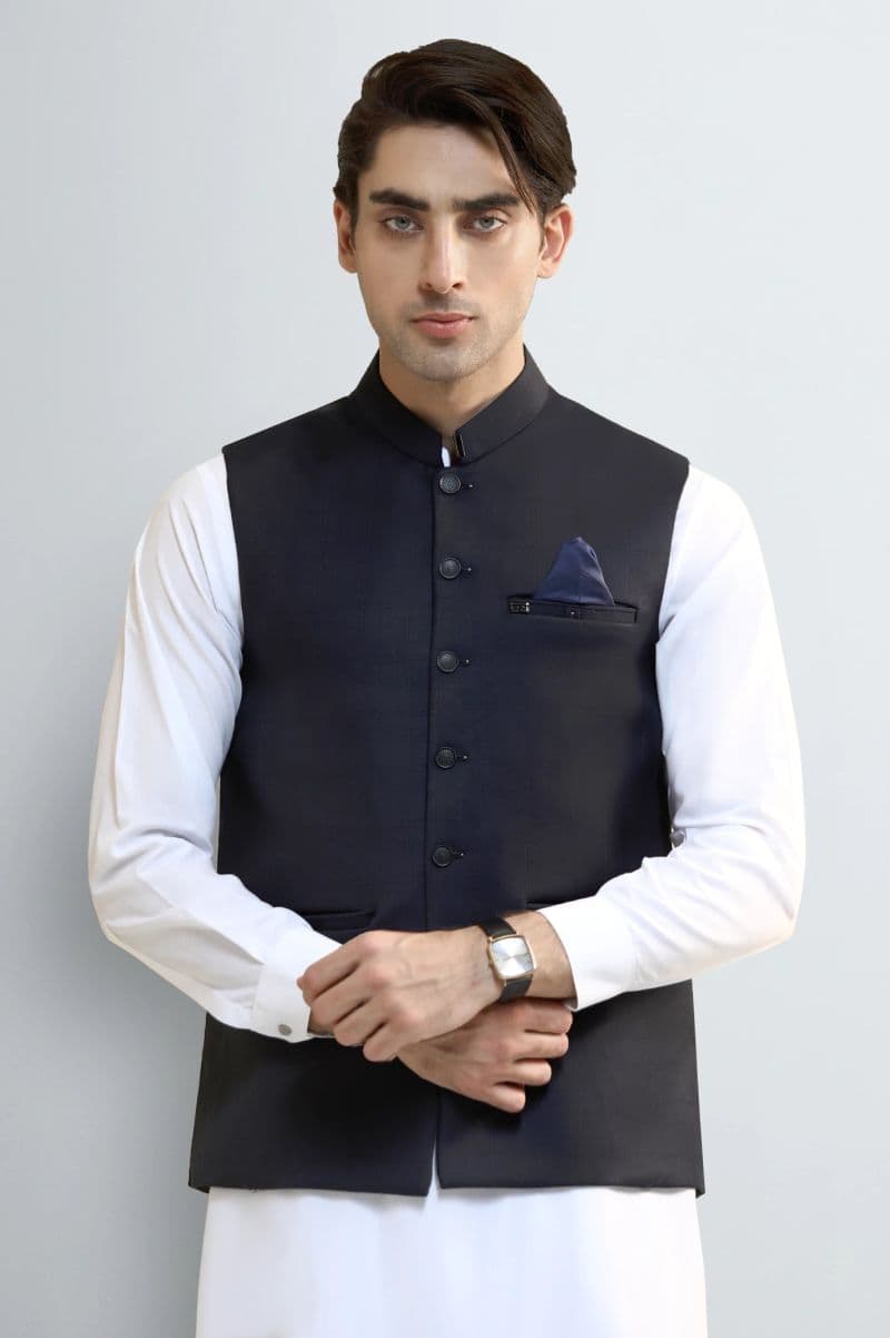 Navy Blue Waistcoat