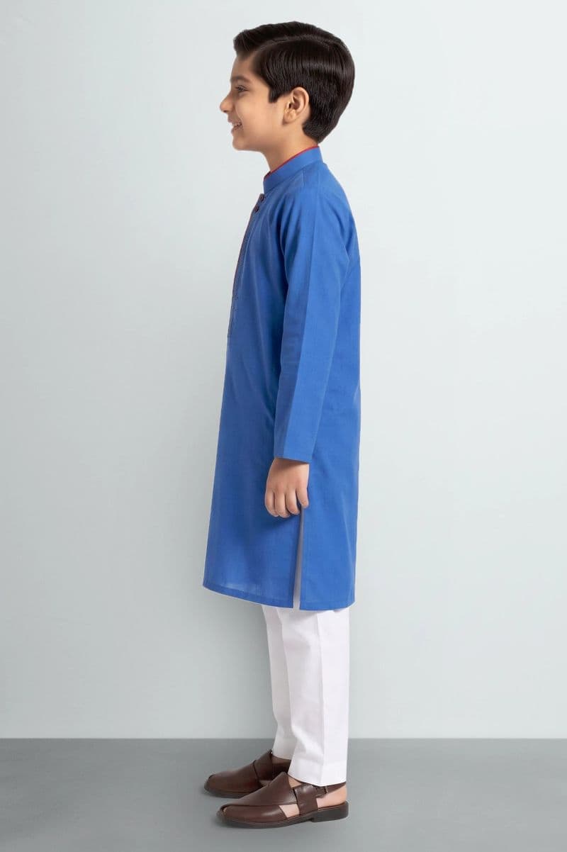 Blue Teens Kurta Pajama