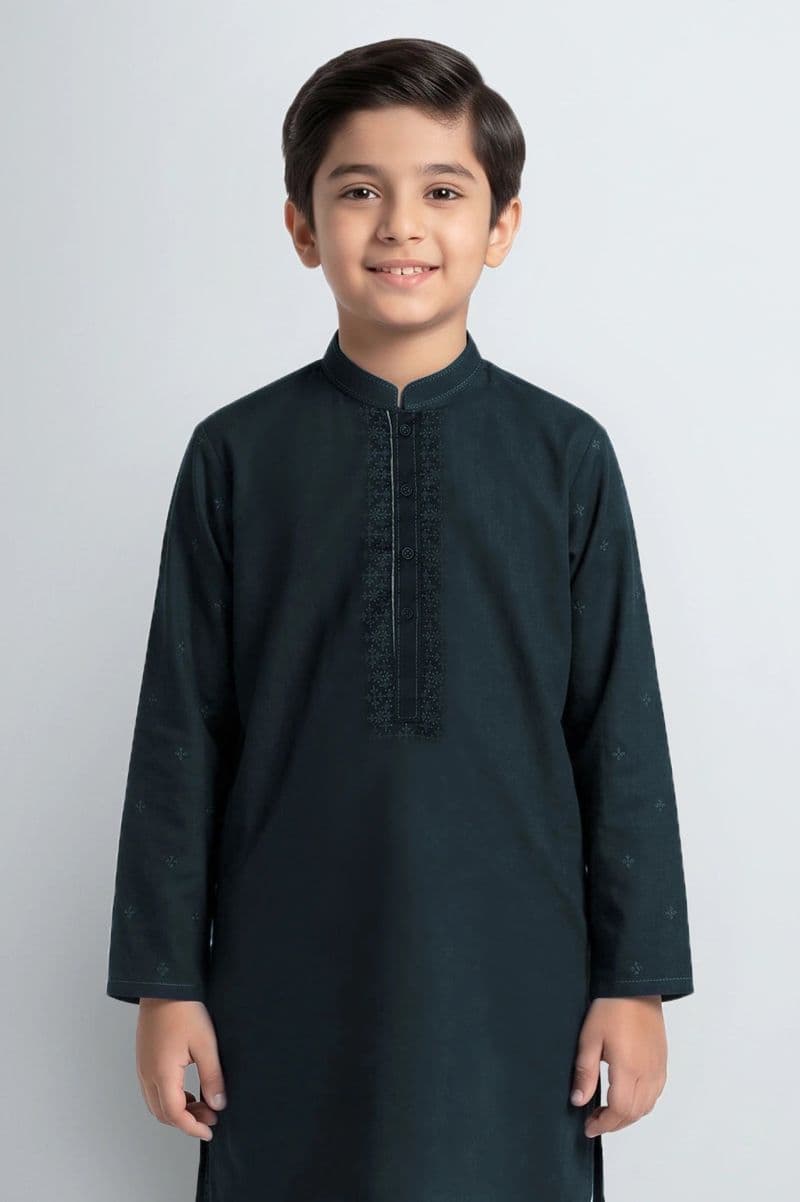 Dark Blue Teens Kurta Pajama