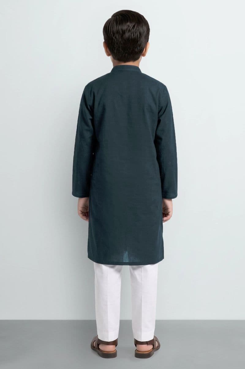 Dark Blue Teens Kurta Pajama