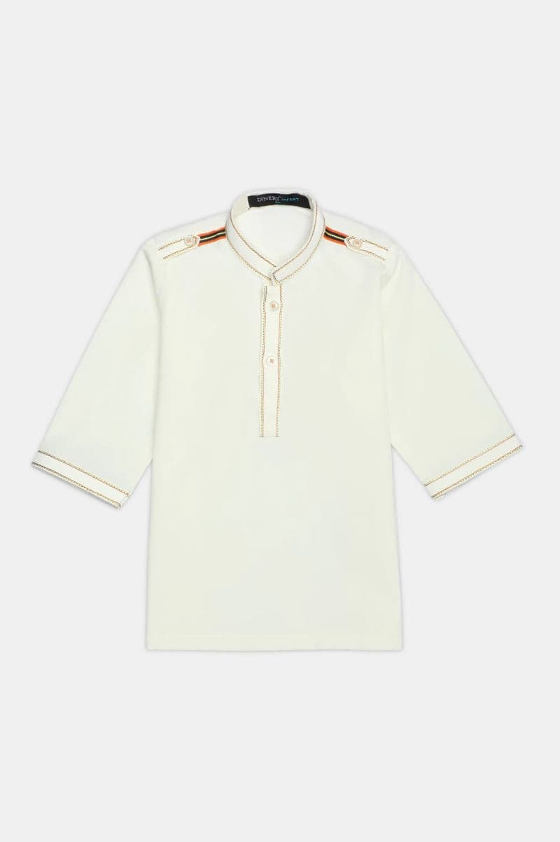 Cream Infant Kurta Shalwar