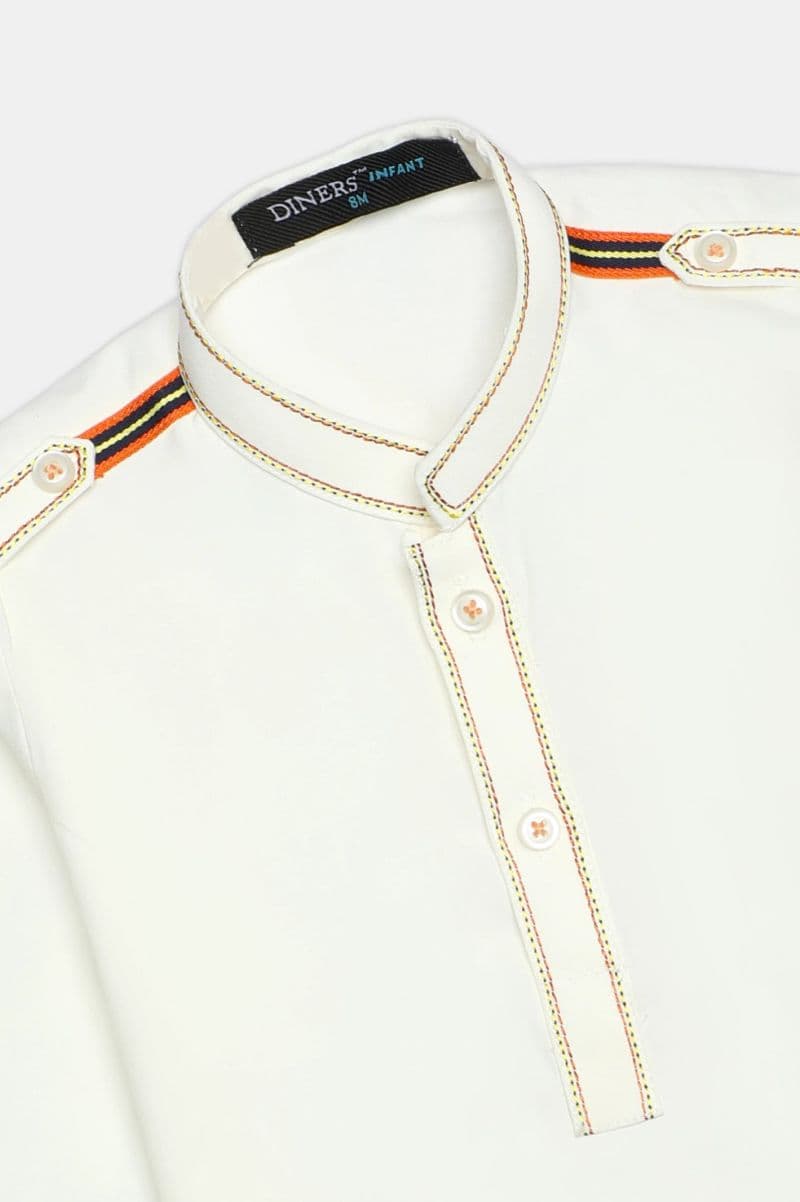 Cream Infant Kurta Shalwar