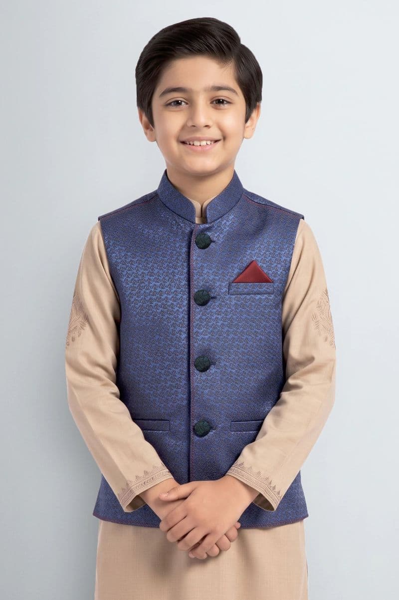 Ink Blue Boys Waistcoat thumbnail