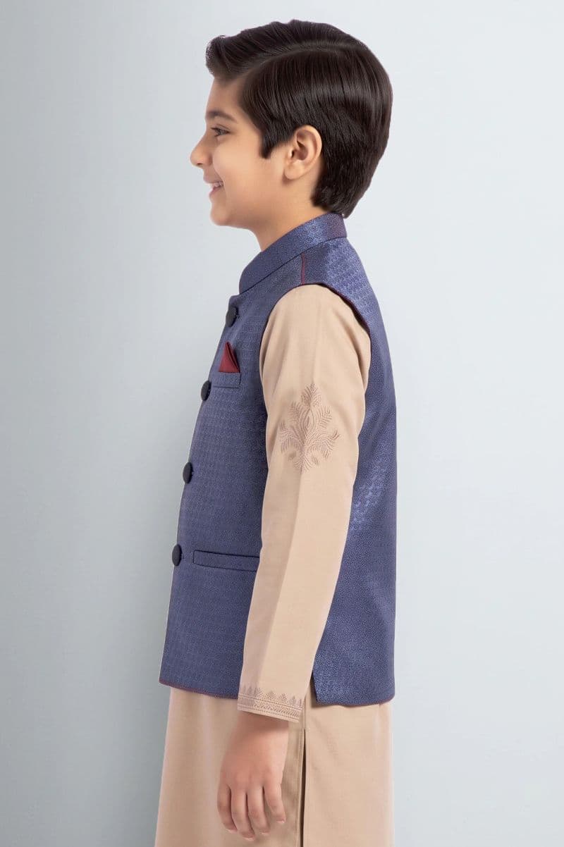 Ink Blue Boys Waistcoat thumbnail