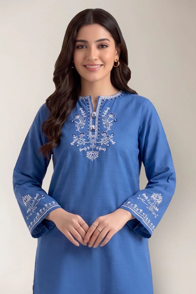 Dyed Embroidered Teens 2PC