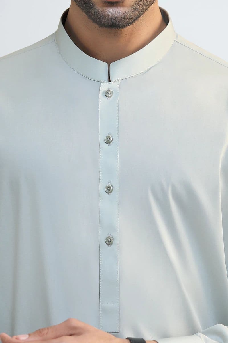 Olive Cotton Shalwar Kameez