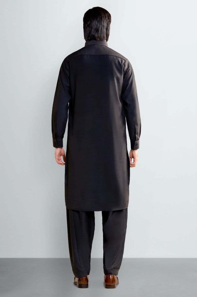 Black Wash & Wear Shalwar Kameez thumbnail
