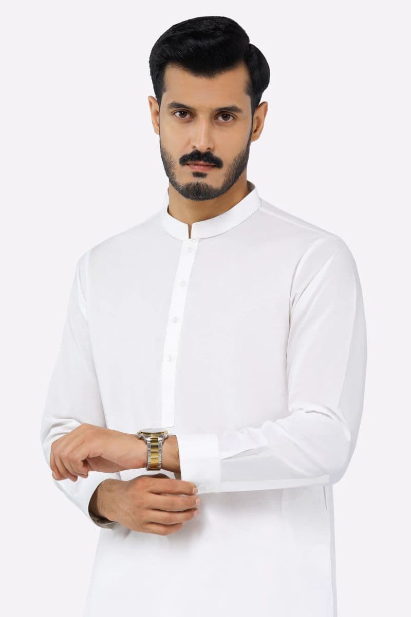 Cream Cotton Shalwar Kameez thumbnail
