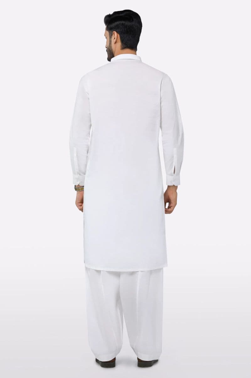 Cream Cotton Shalwar Kameez thumbnail