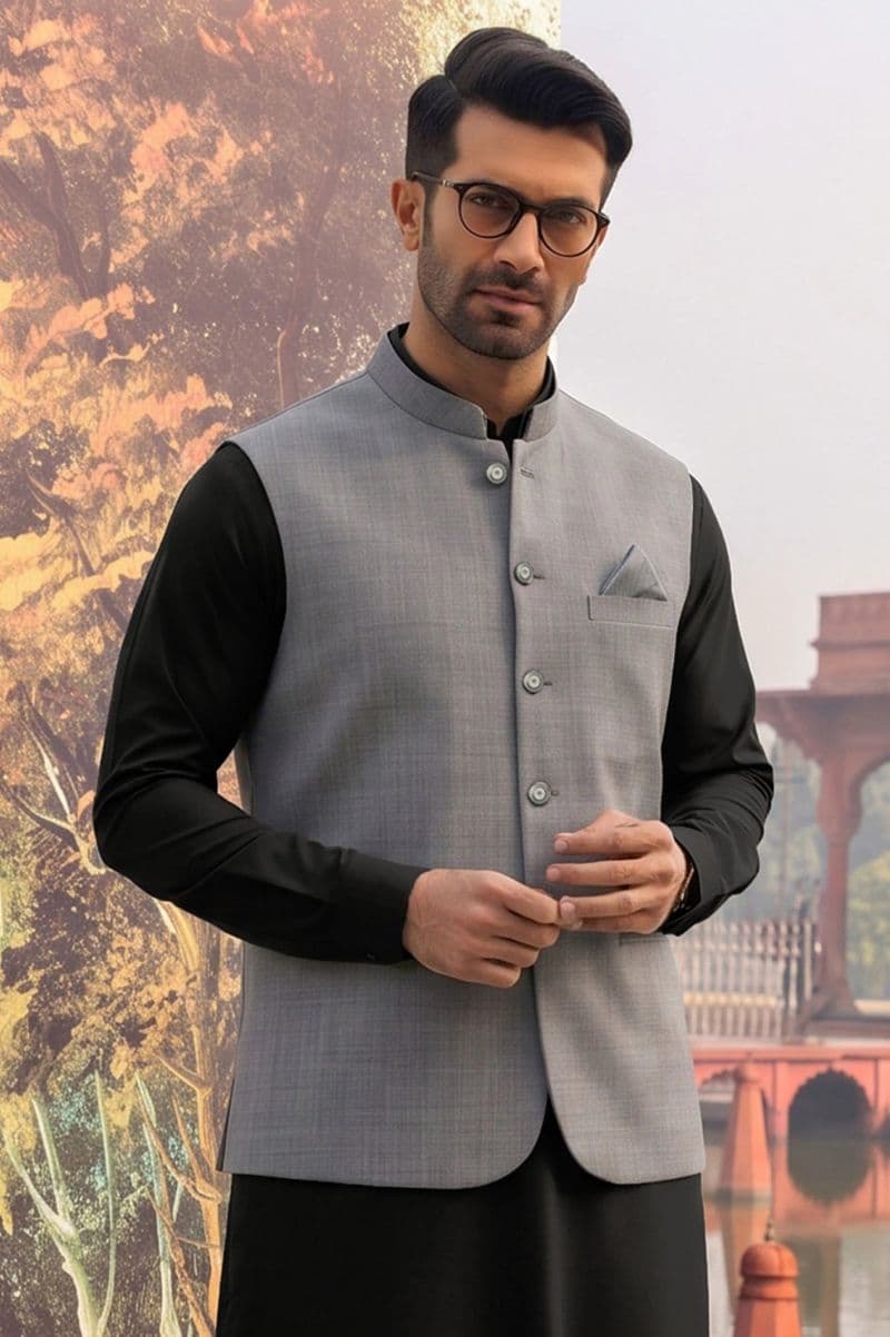 Light Grey Waistcoat thumbnail