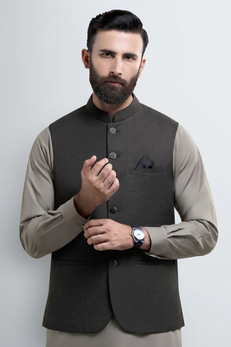 Dark Brown Waistcoat thumbnail