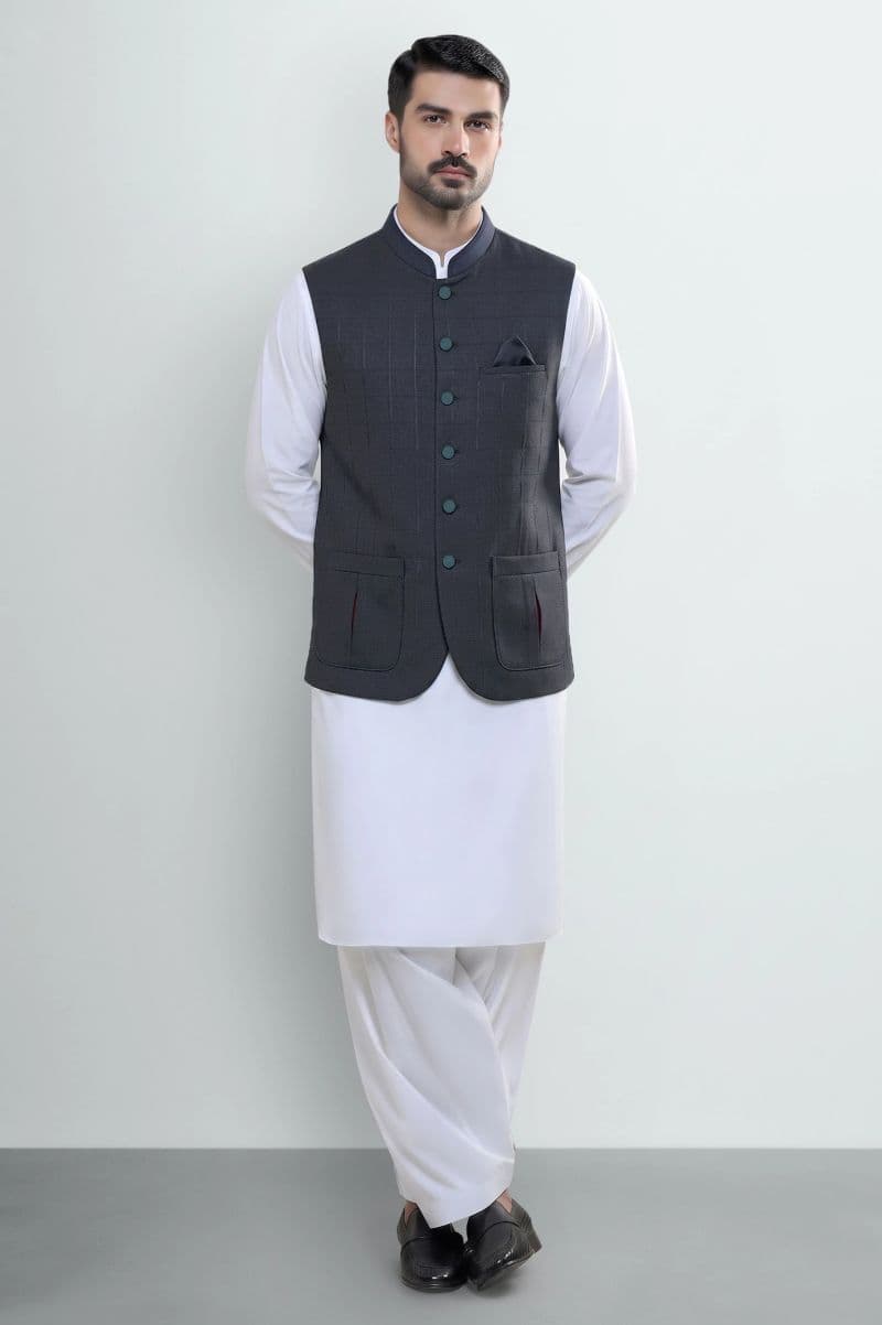 Navy Blue Waistcoat thumbnail