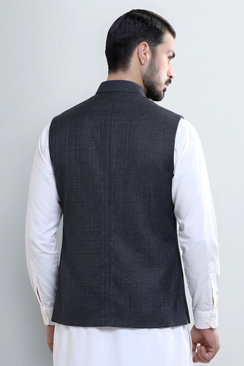 Navy Blue Waistcoat thumbnail