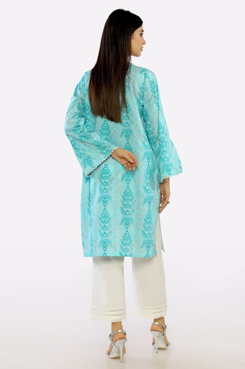 Blue Ready To Wear Printed Kurti