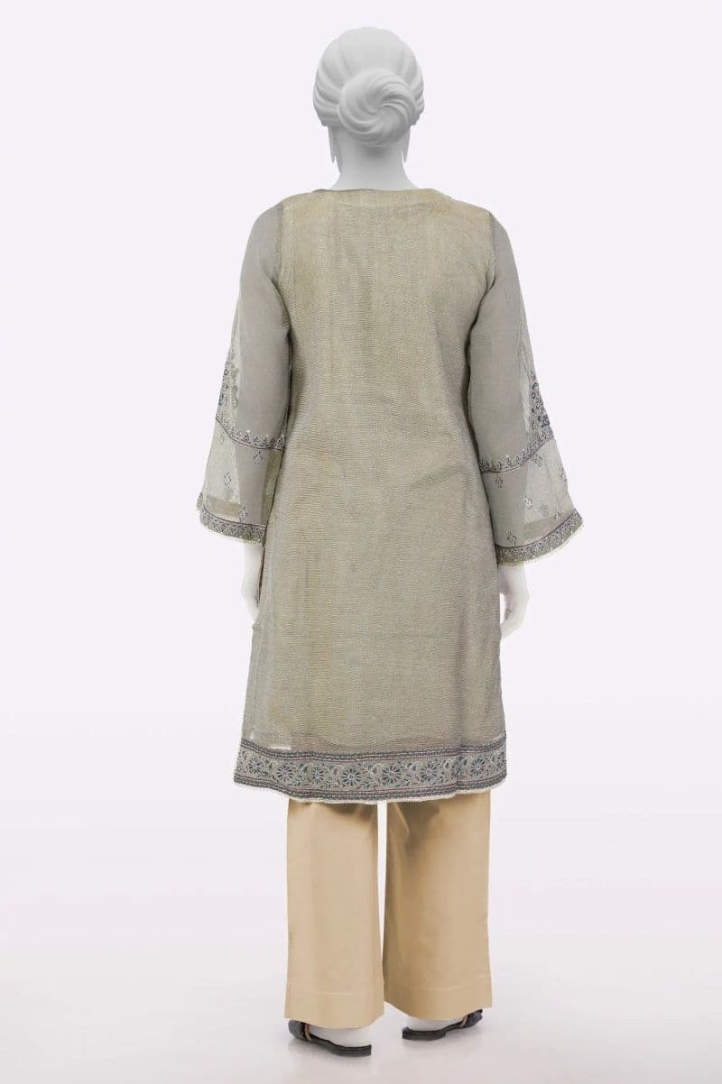 Brown Embroidered Ready To Wear Kurti thumbnail