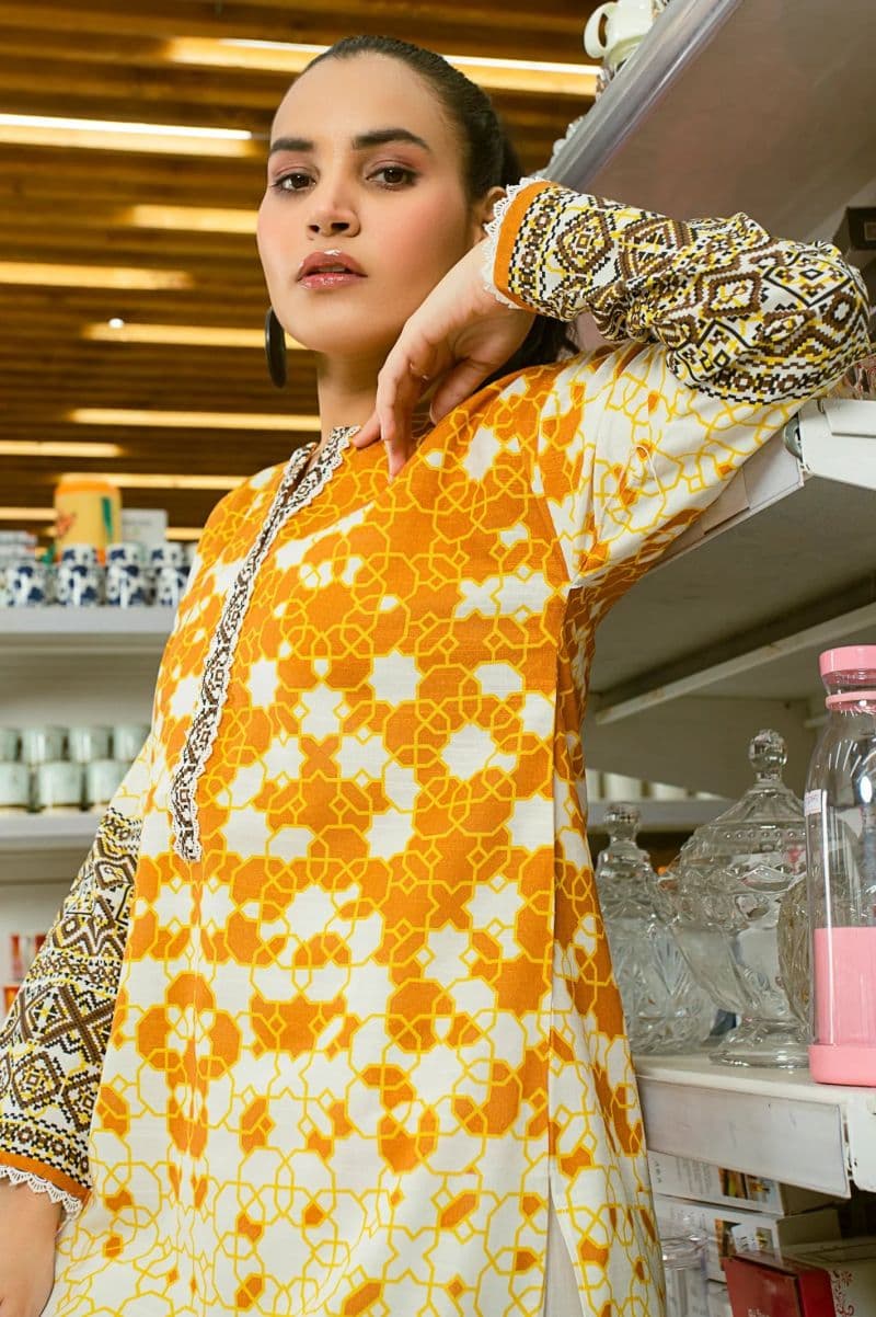 Khaddar Printed Kurti thumbnail