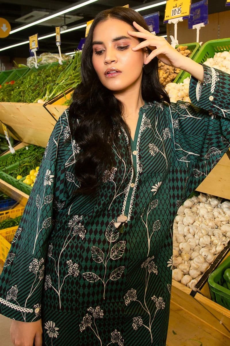 Khaddar Green Kurti thumbnail
