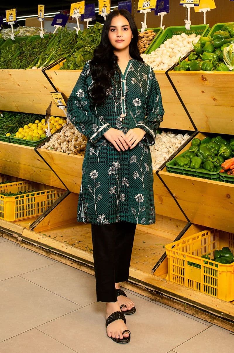 Khaddar Green Kurti thumbnail