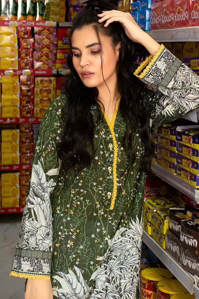 Khaddar Green Kurti thumbnail