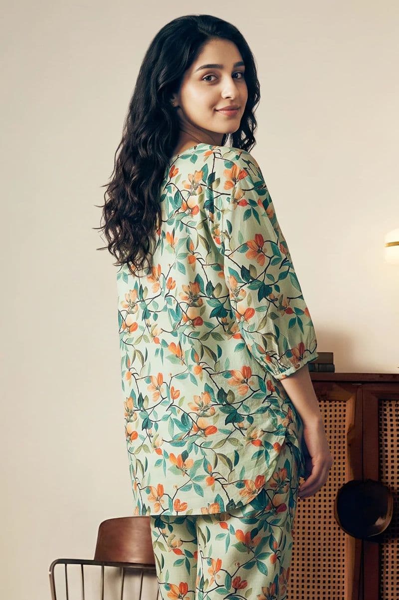 Printed Blue 2PC Suit thumbnail