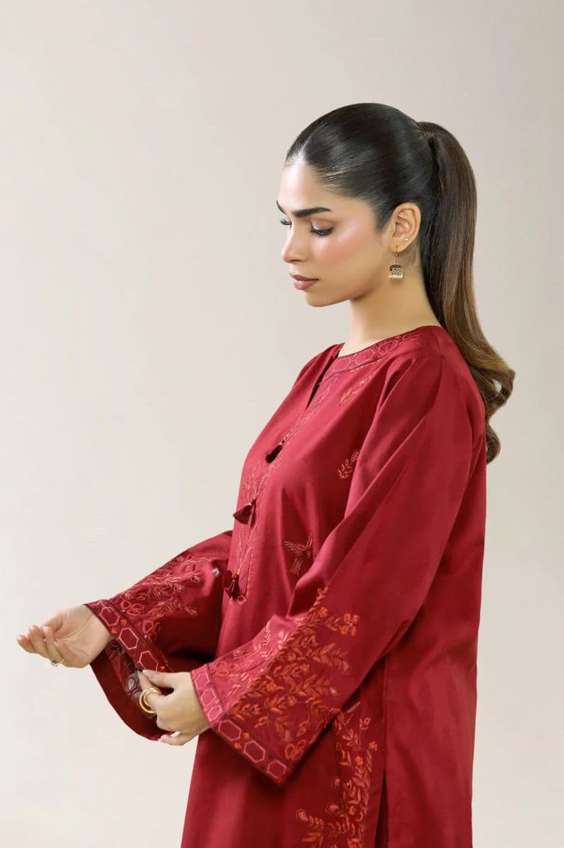 Viscose Self Jacquard-Maroon 2PC thumbnail