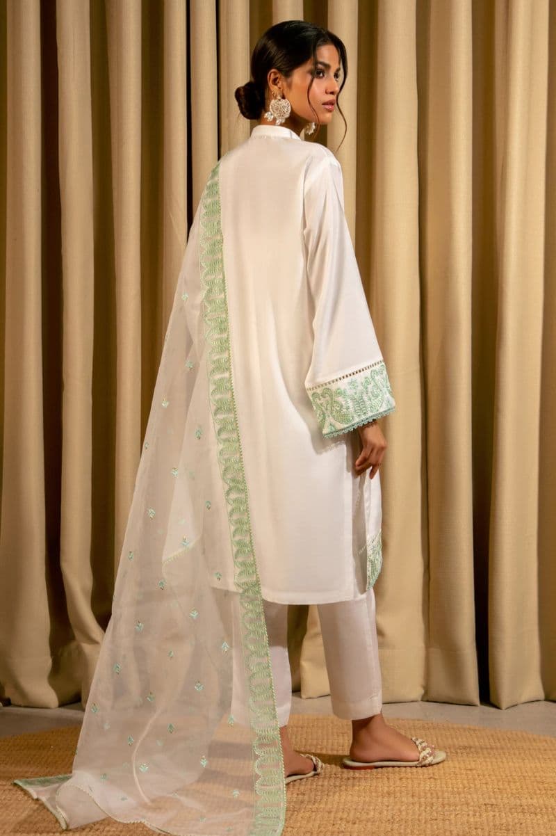 White Embroidered 3PC thumbnail
