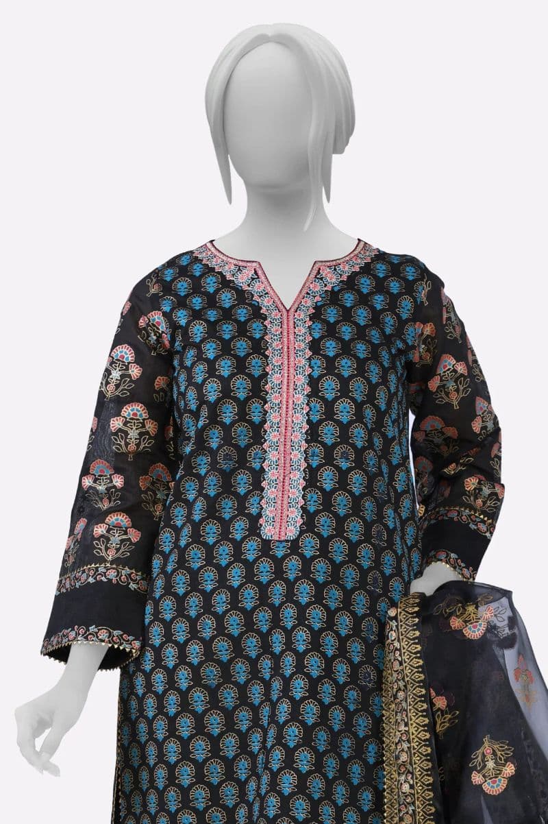 Black Embroidered 3PC thumbnail