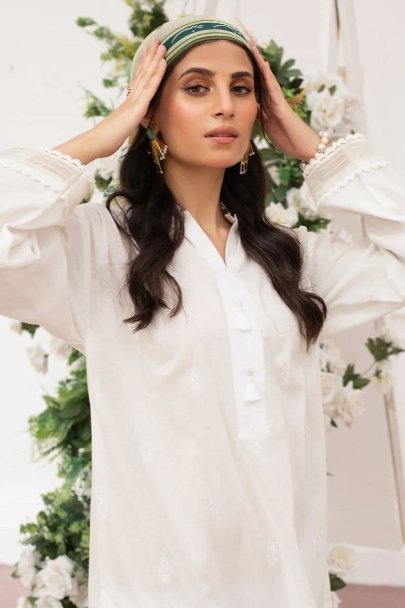 Light Green Chiffon Dupatta for Women thumbnail