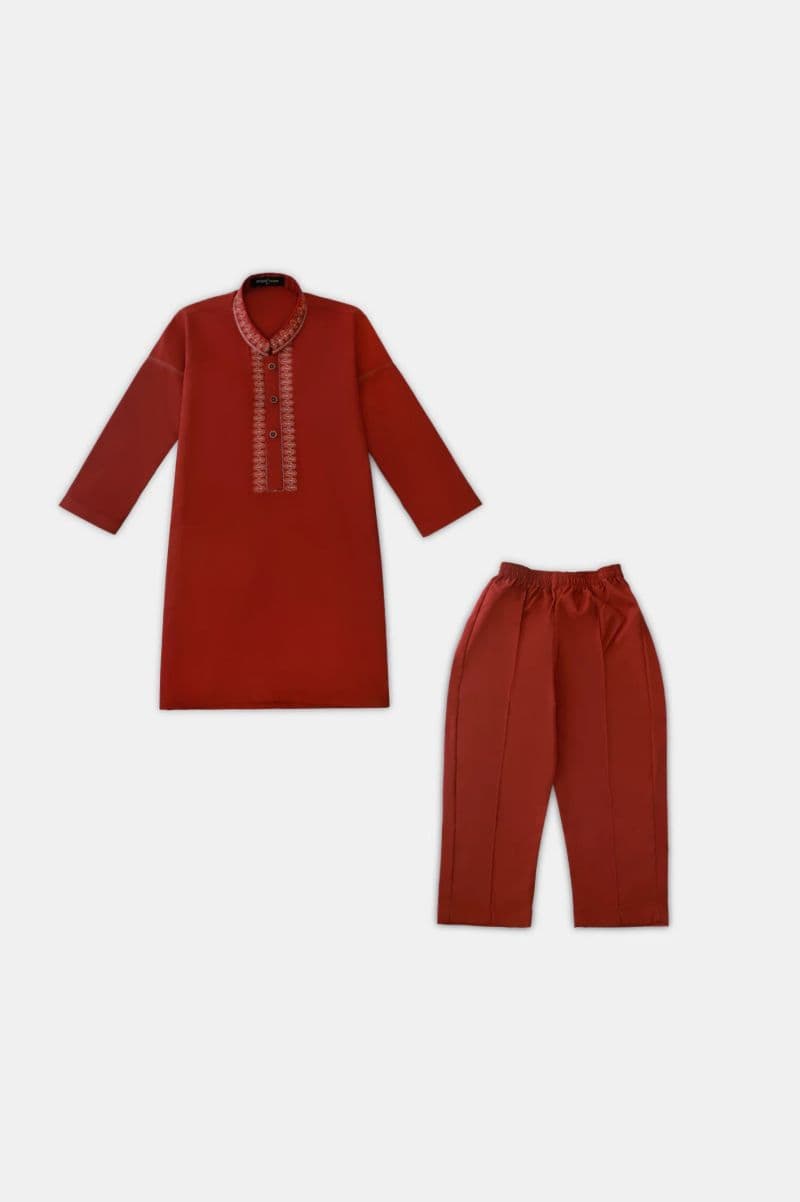 Orange Boys Kurta Pajama thumbnail