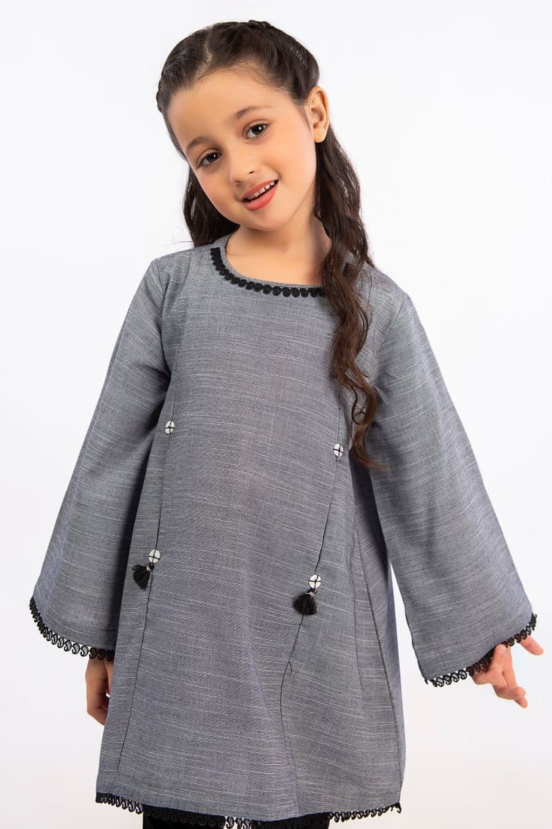Chambray Black Girls Kurti thumbnail