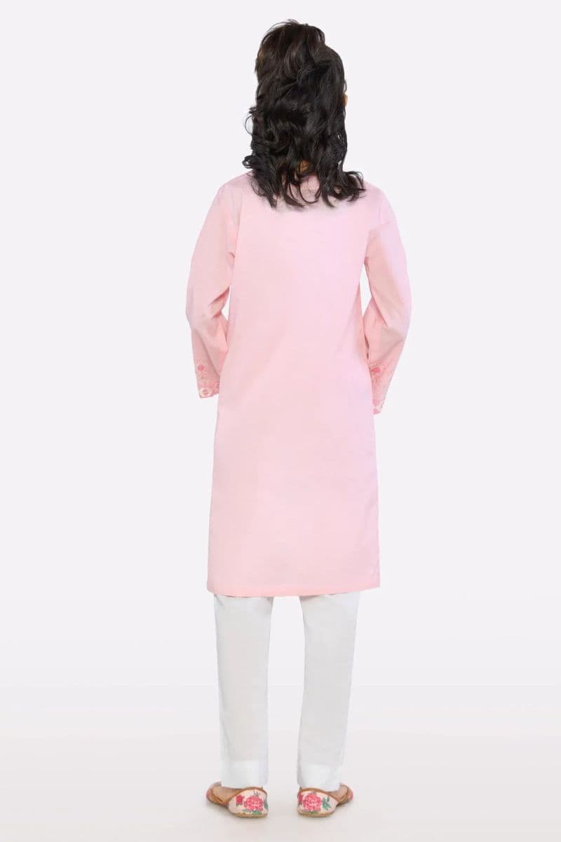 Pink Embroidered Teens Kurti thumbnail