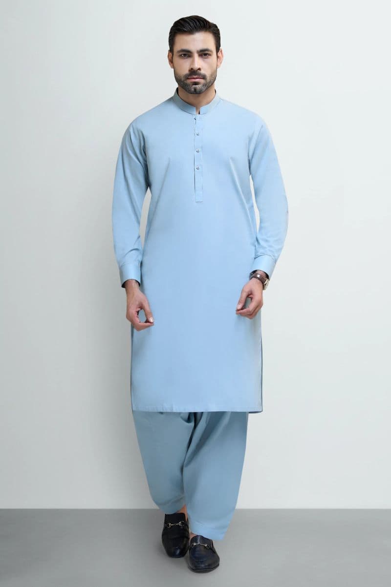 Medium Green Cotton Shalwar Kameez thumbnail
