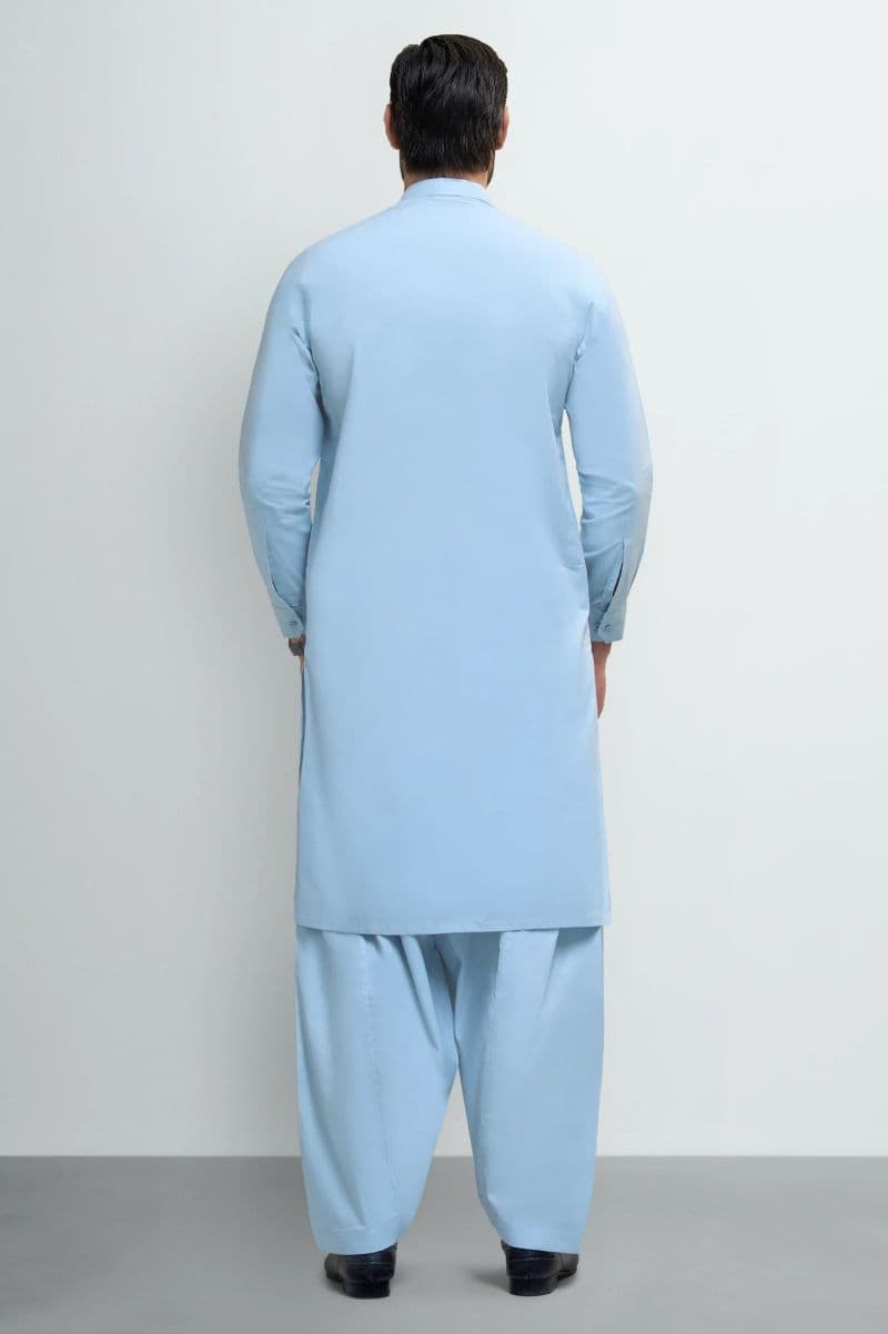 Medium Green Cotton Shalwar Kameez thumbnail