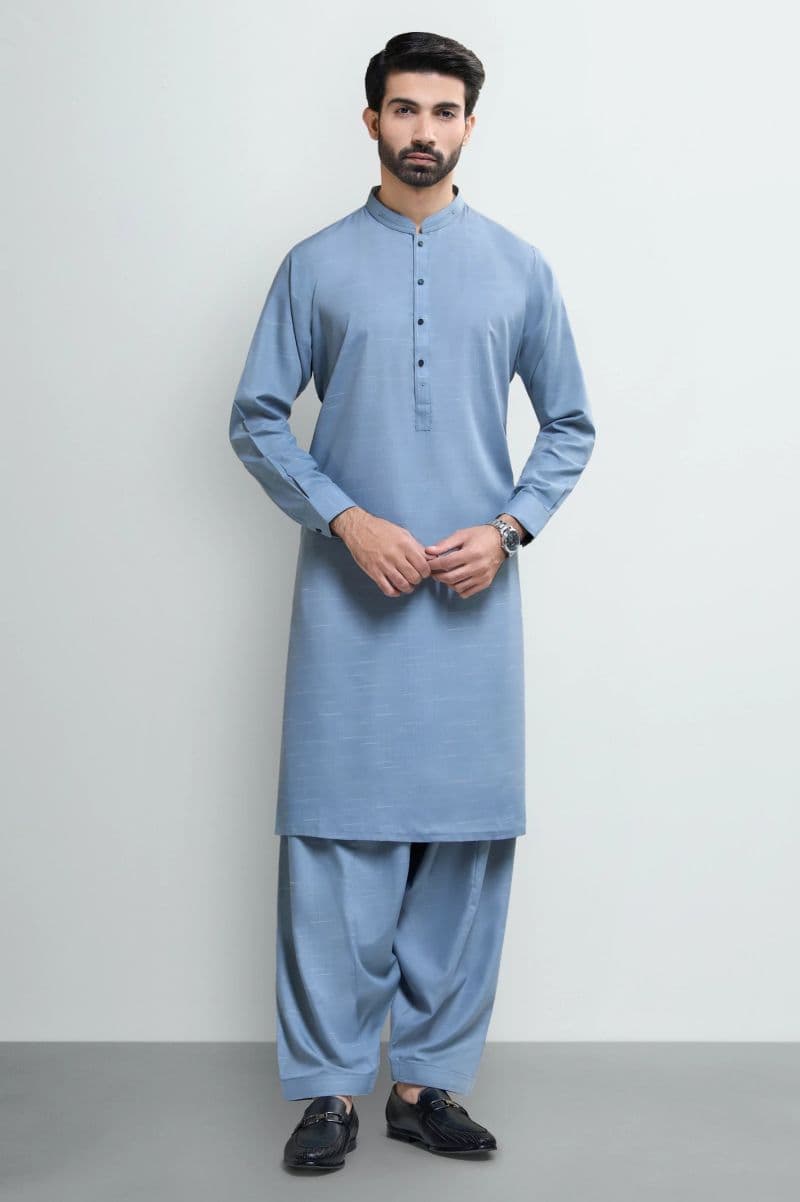 Blue Wash & Wear Shalwar Kameez thumbnail