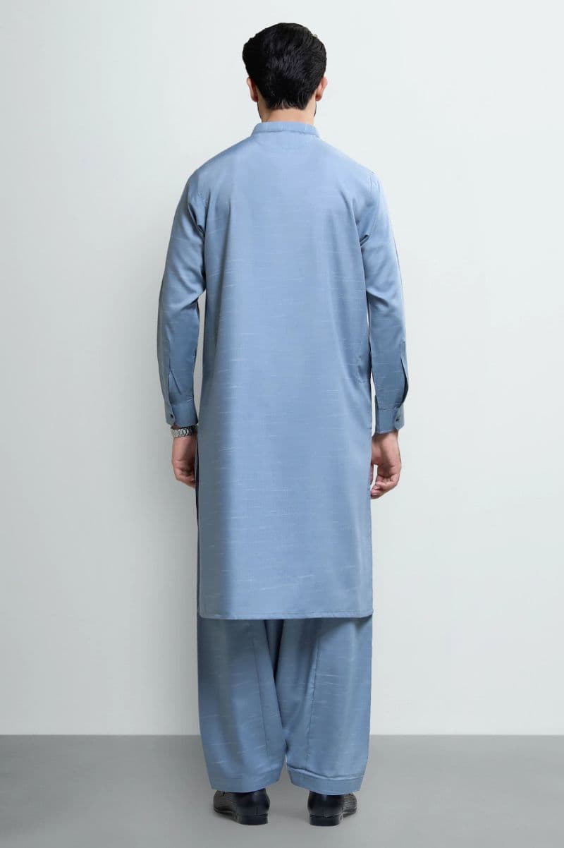 Blue Wash & Wear Shalwar Kameez thumbnail