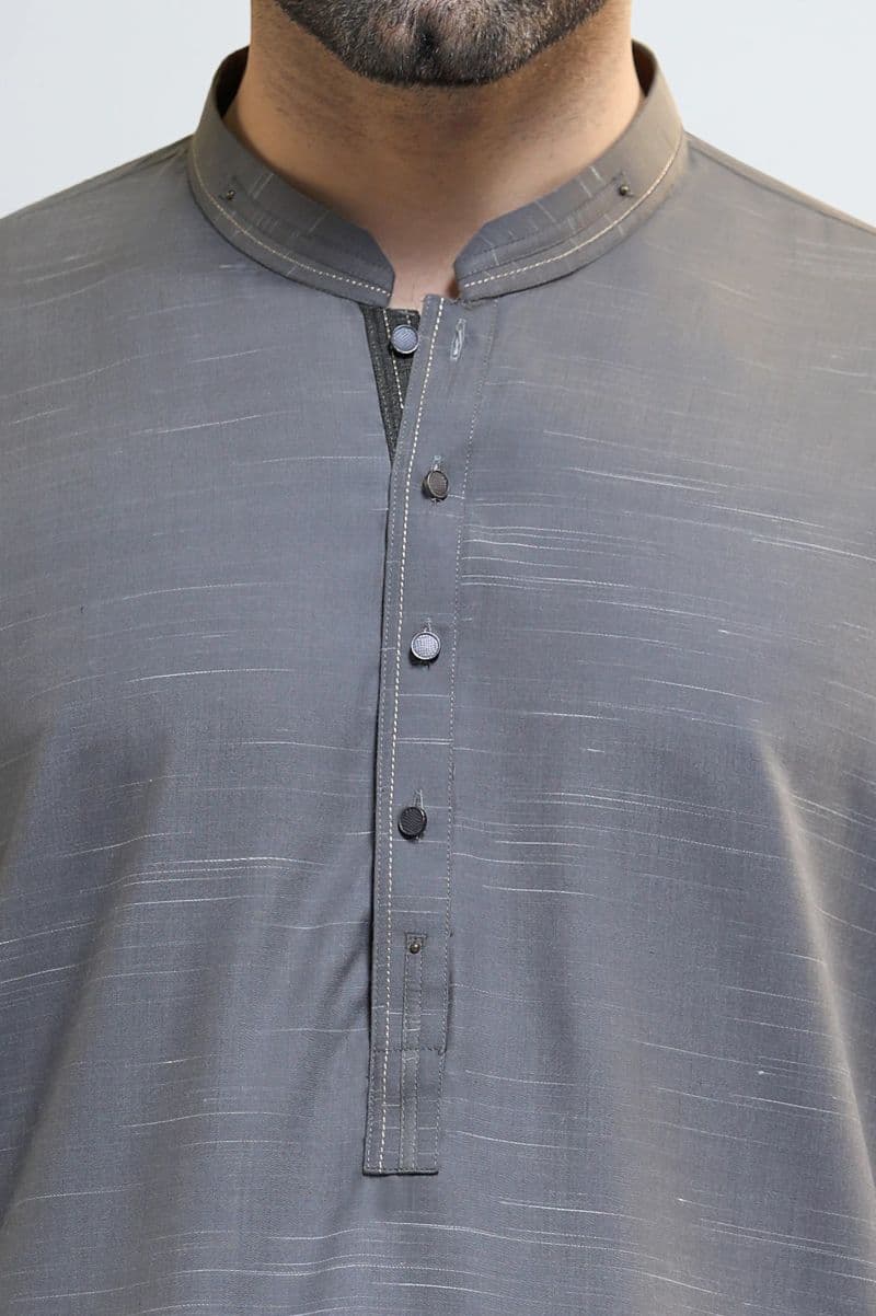 Dark Brown Wash & Wear Shalwar Kameez