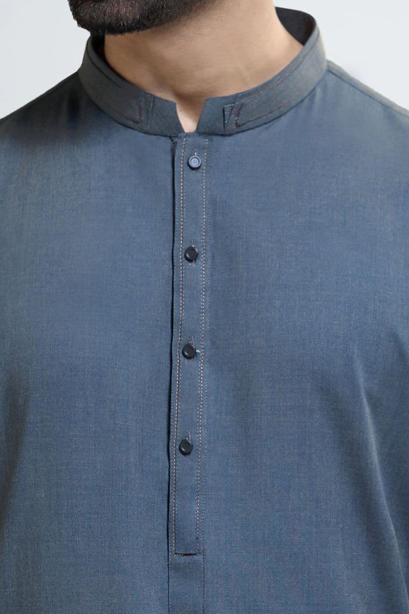 Blue Wash & Wear Shalwar Kameez thumbnail