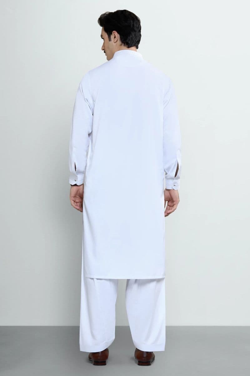 White Wash & Wear Shalwar Kameez thumbnail