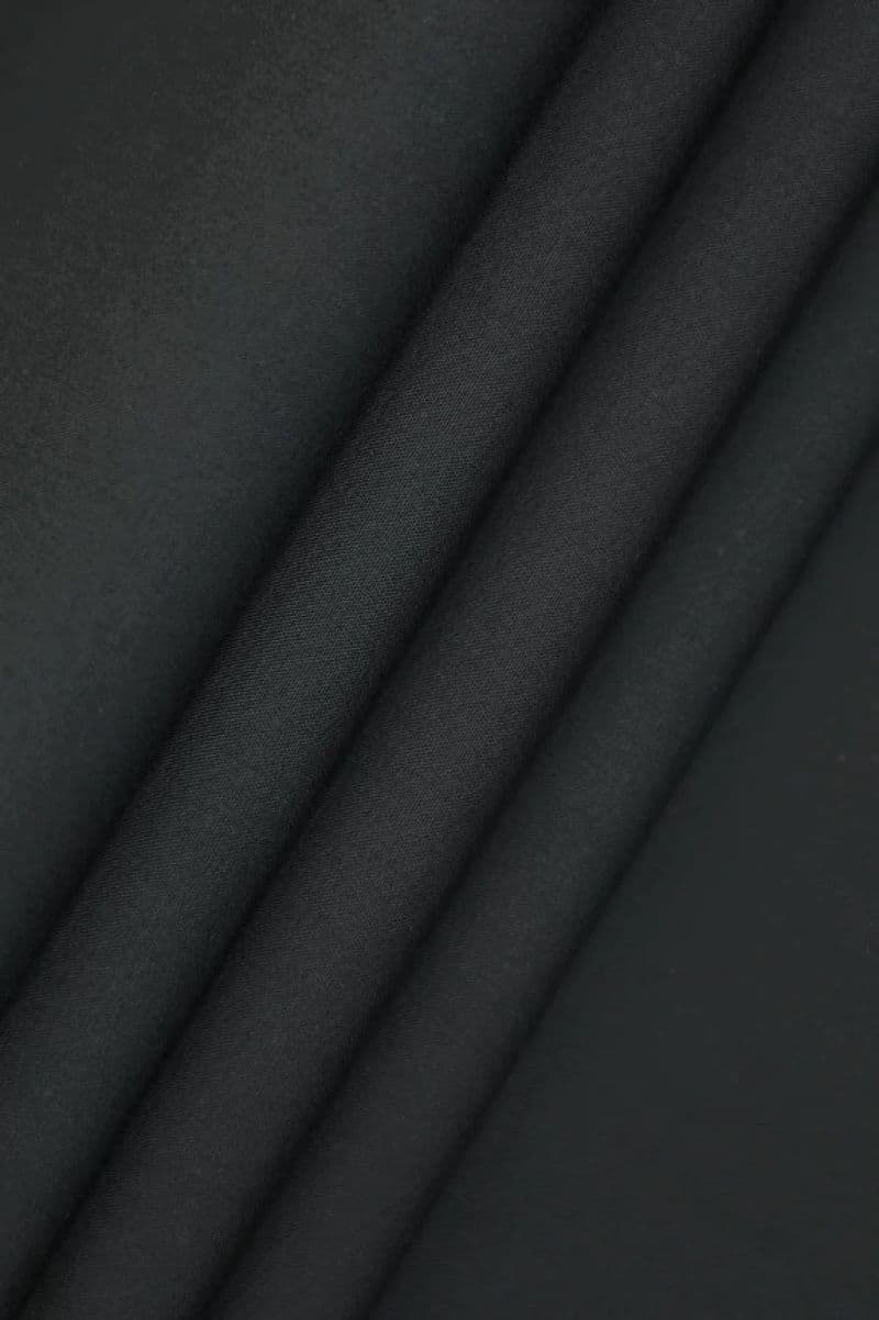 Black Wash & Wear Fabric
