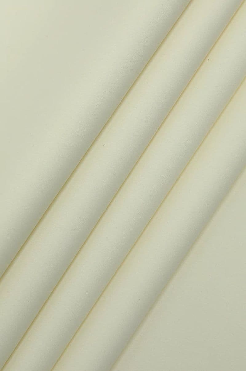 Off White Wash & Wear Fabric