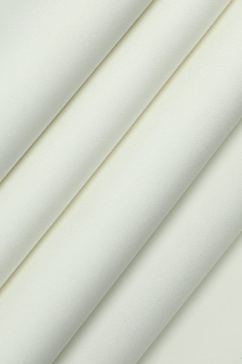 Off White Wash & Wear Fabric